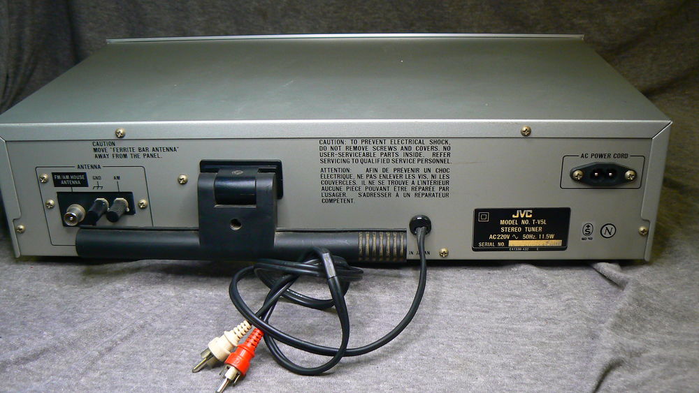 JVC T-V5L Tuner FM/AM Audio et hifi