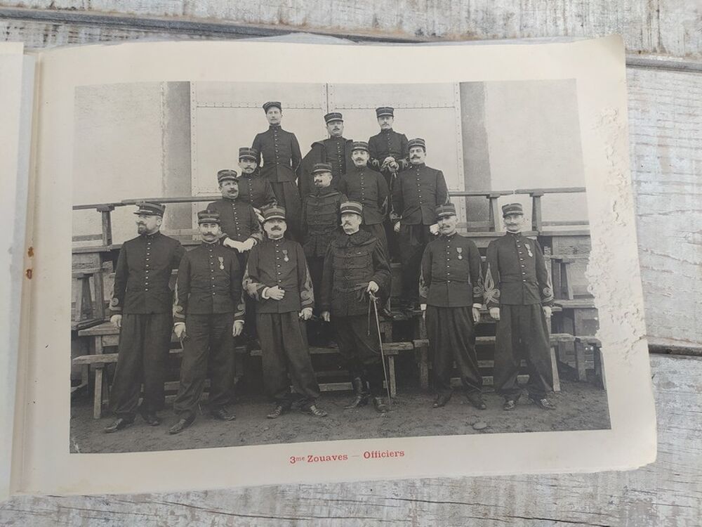 Album Photos Militaires 2&egrave;me et 3&egrave;me Zouaves Sathonay 1903 