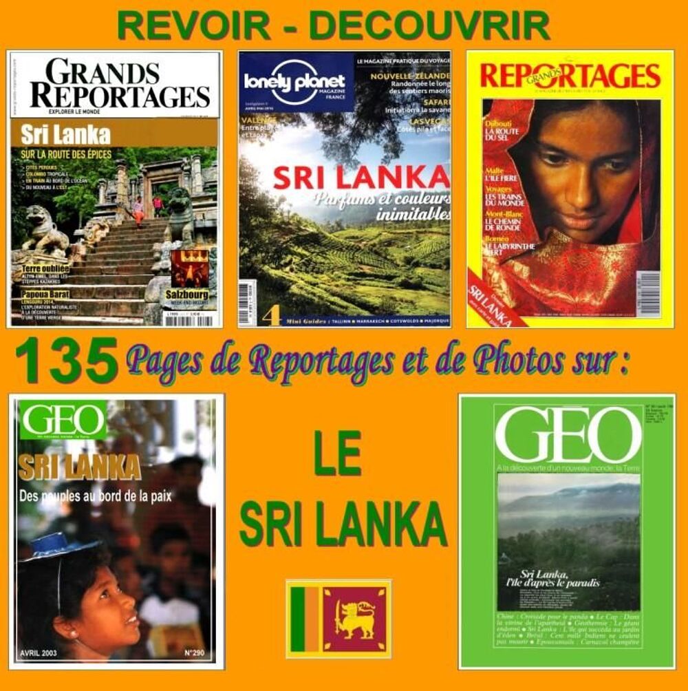 SRI LANKA - excursion - COLOMBO / prixportcompris Livres et BD