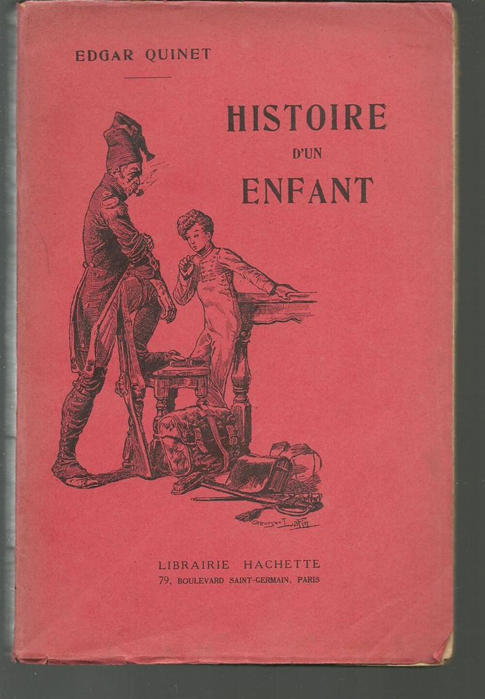 Edgar QUINET Histoire d'un enfant Edition 1934 Livres et BD