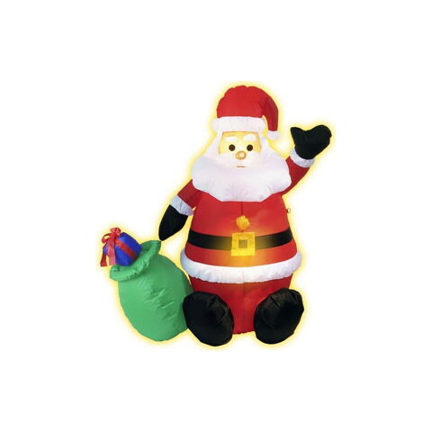 Père Noël gonflable et lumineux 30 Beauchamp (95)