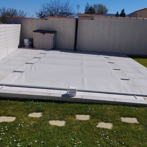 b�che � barres 6 m par 3,50 m avec manivelle 500 Meschers-sur-Gironde (17)