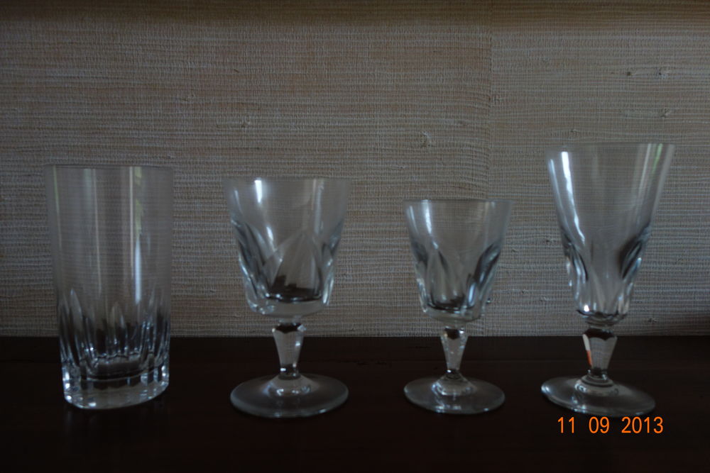 verres cristal de Baccarat Décoration