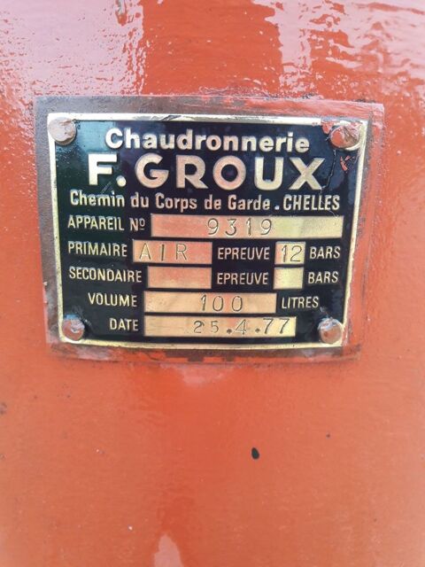 R�servoir tampon � air comprim� 200 Fouch�res (89)