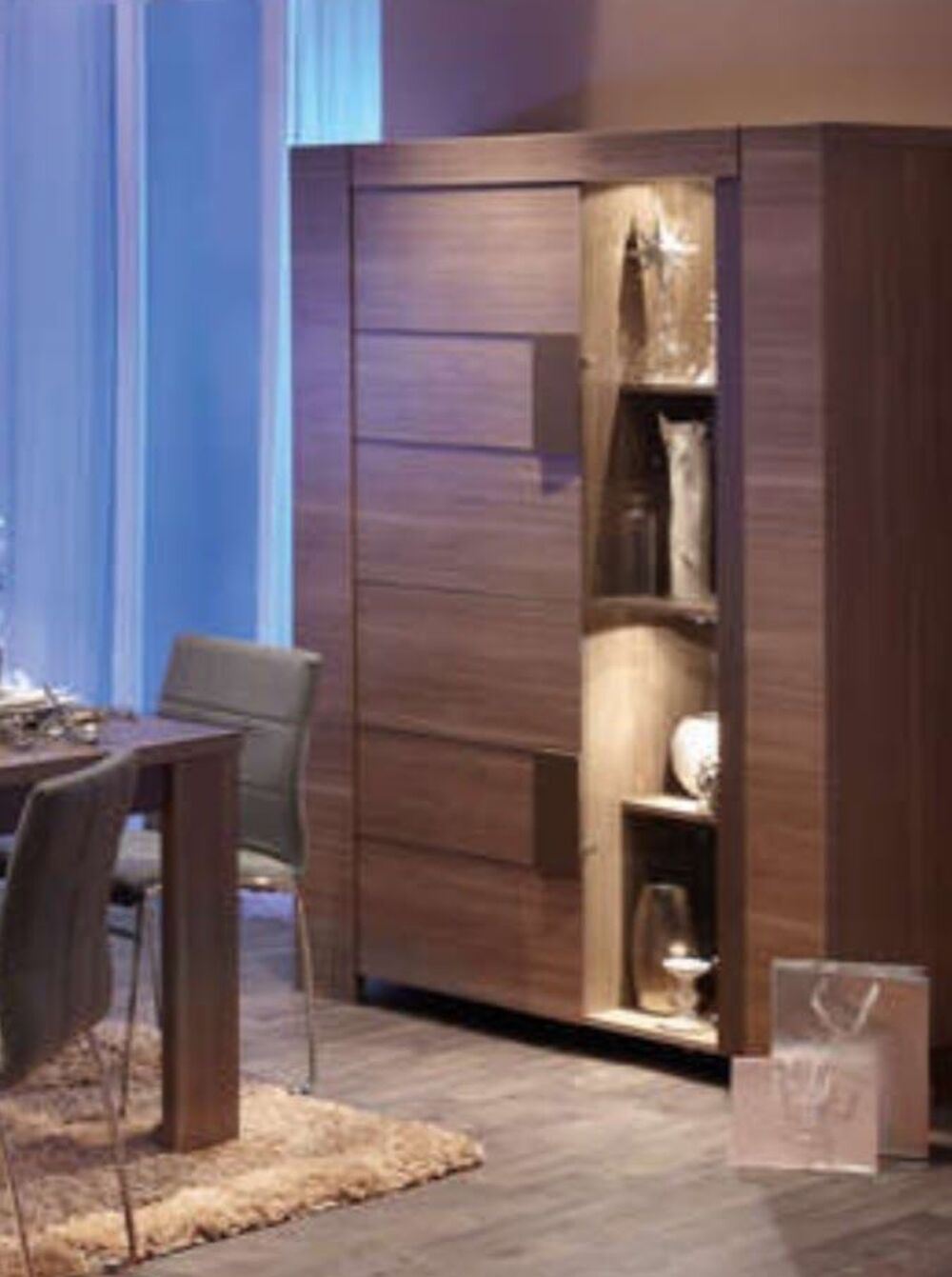 1 vitrine Design Et son Miroir Meubles