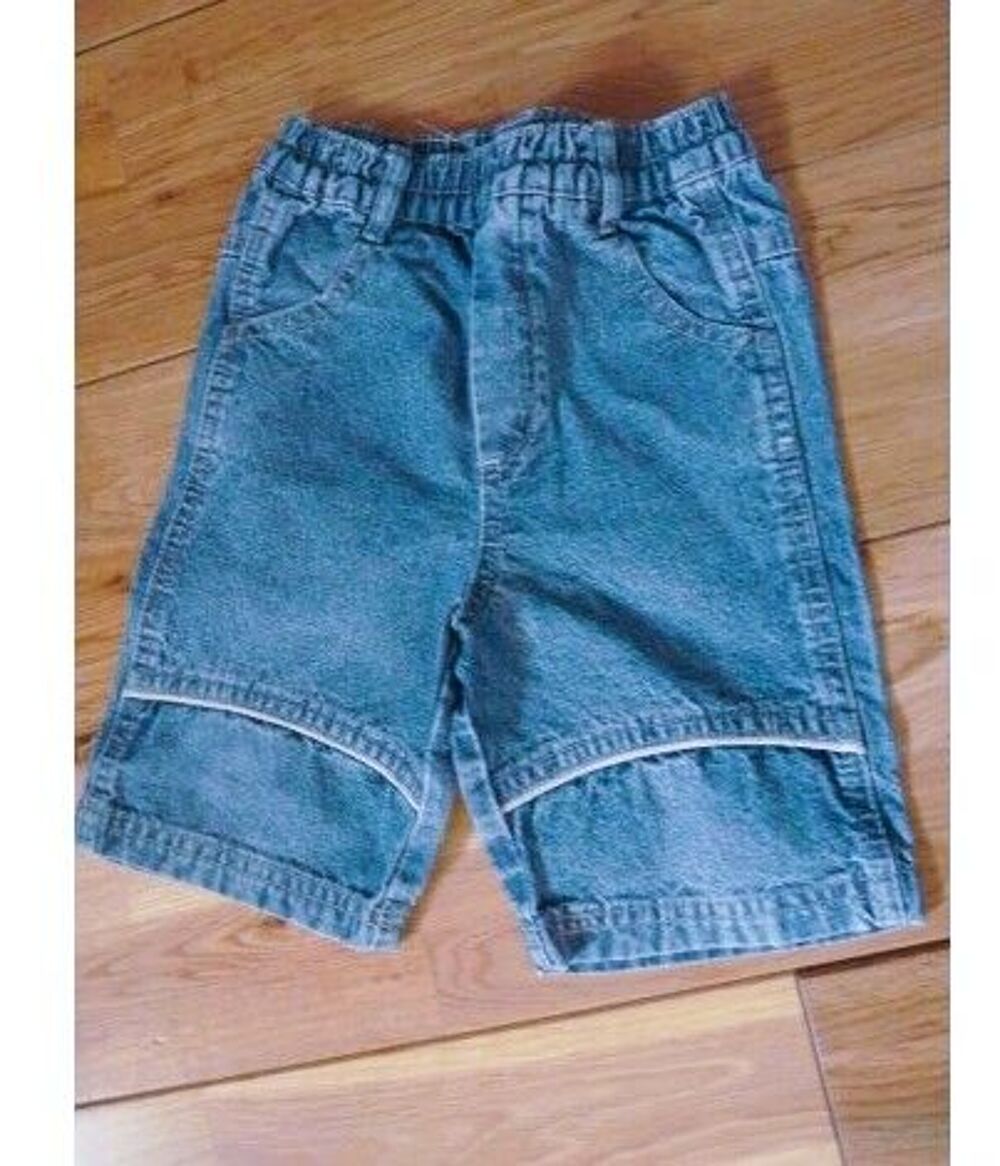 Pantacourt jean fille bebe 12 mois obaibi Okaidi bleu TBE Vêtements enfants