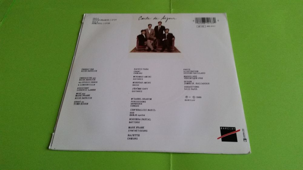 CARTE DE S&Eacute;JOUR CD et vinyles