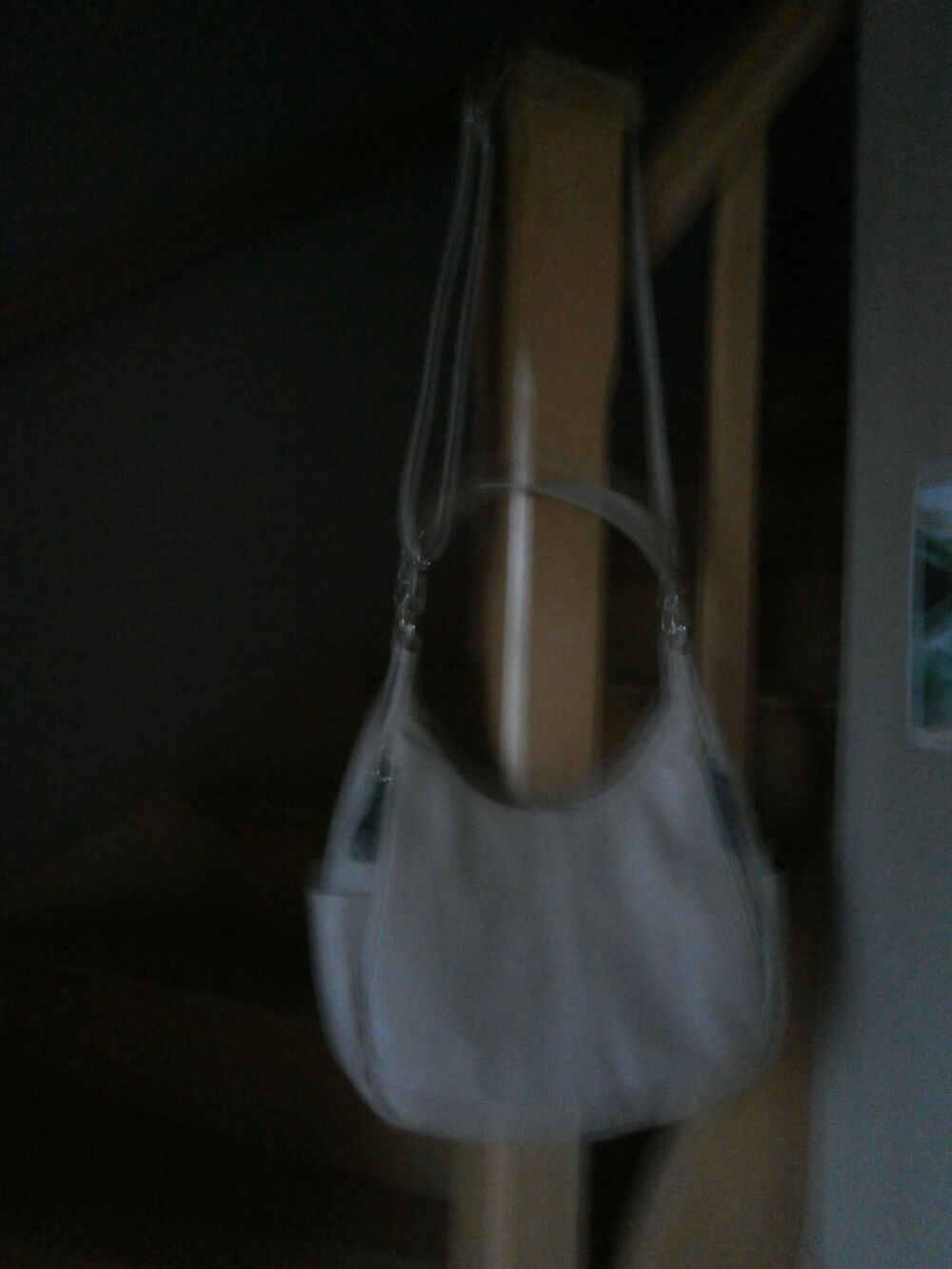 Sac &agrave; main blanc cass&eacute; Maroquinerie