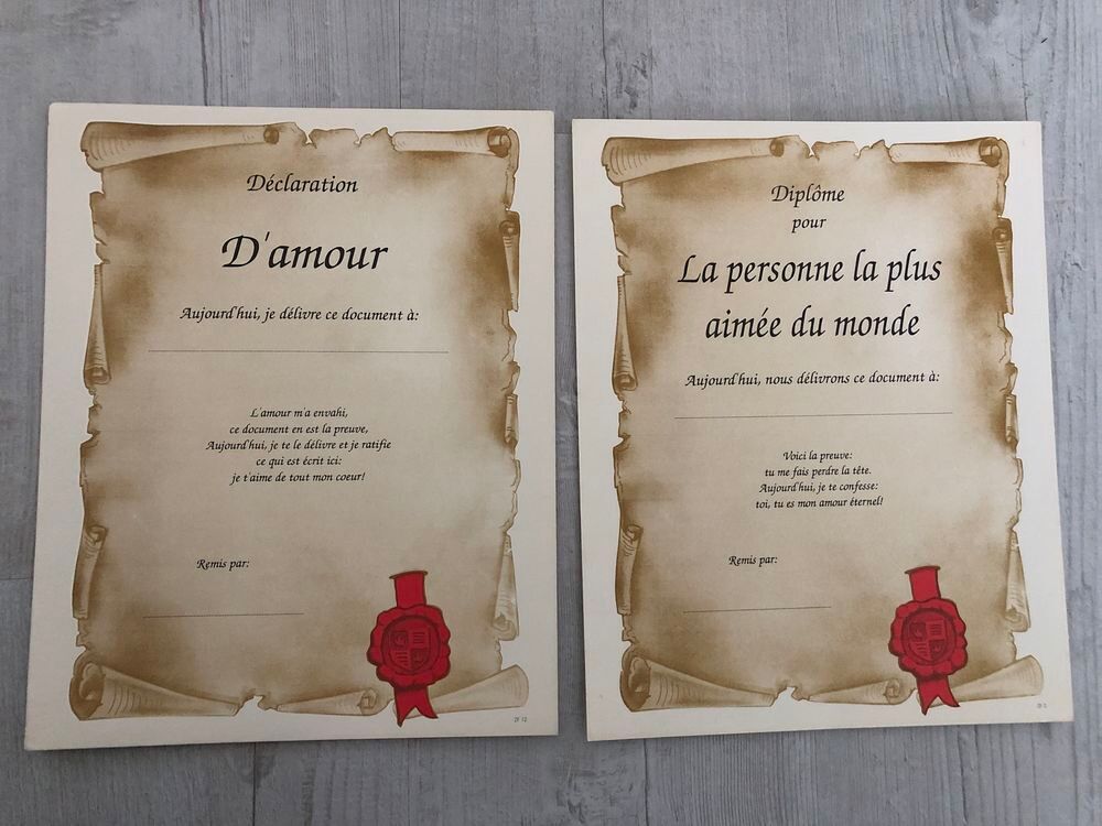 dipl&ocirc;mes &agrave; personnaliser NEUFS Livres et BD