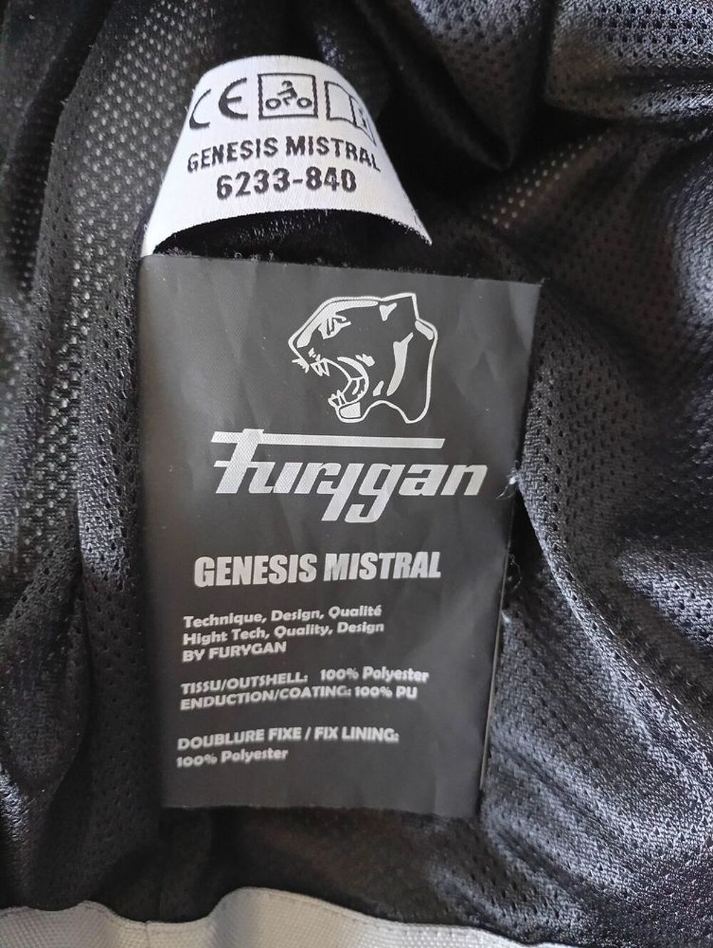 Blouson moto mixte Furygan Genesis Mistral Vêtements