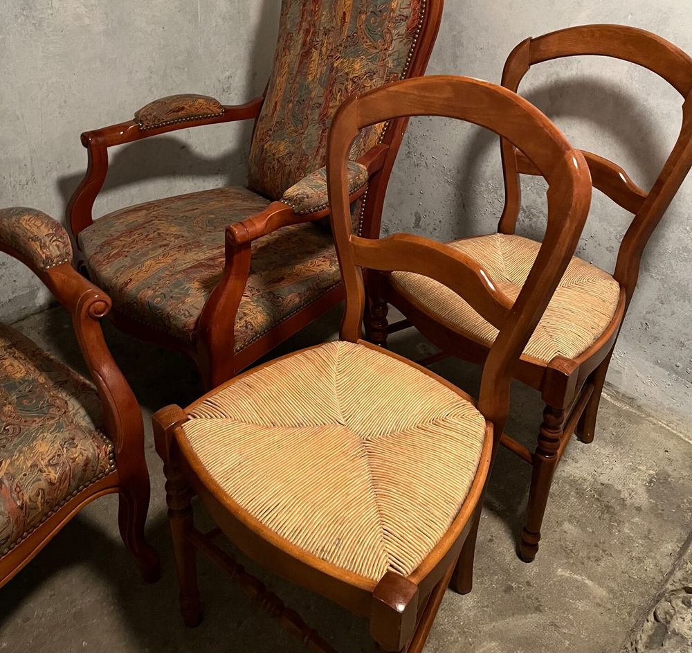 JE DONNE - Chaises bois et osier Meubles