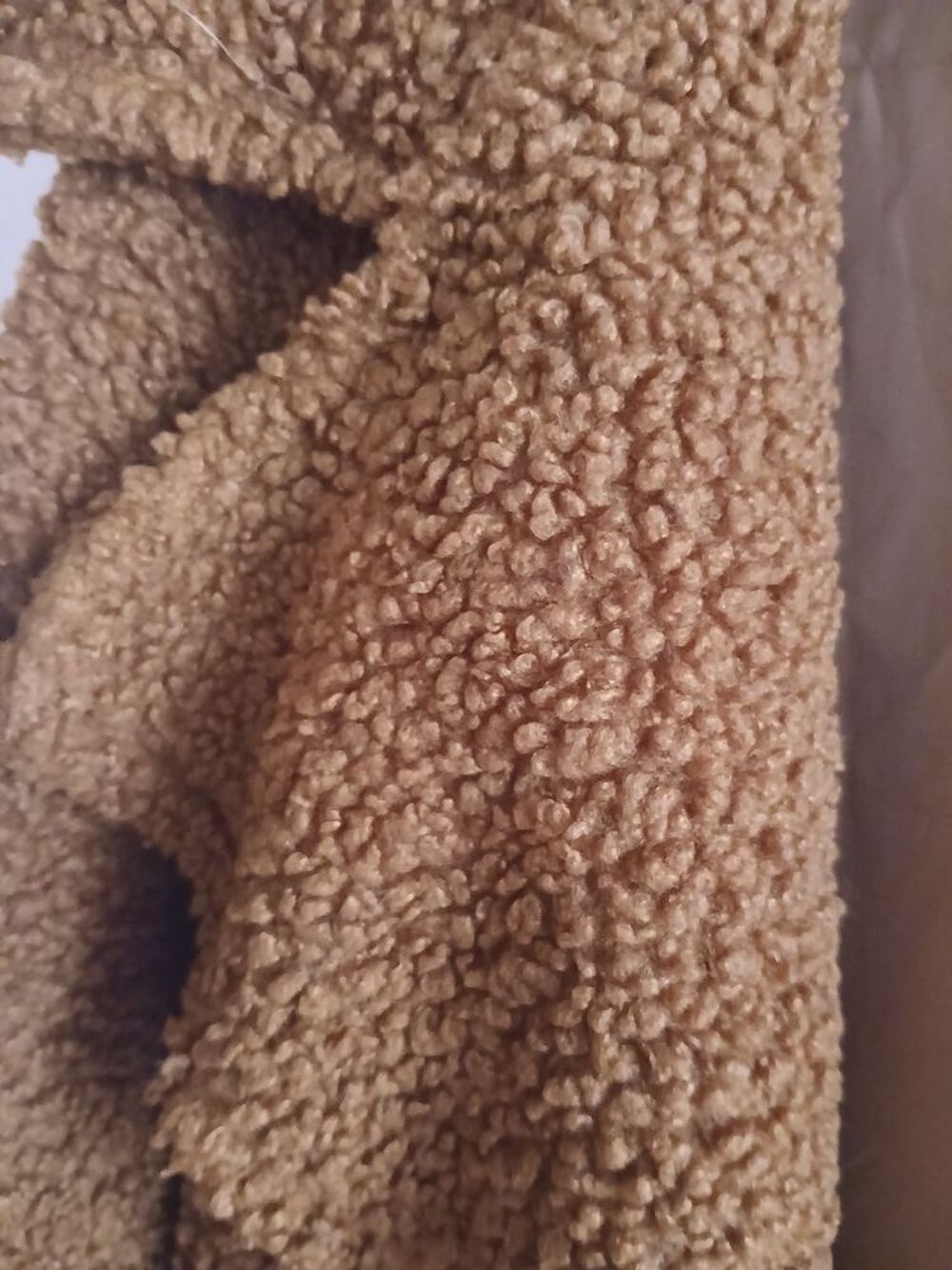 Manteau marron bouclettes Vêtements