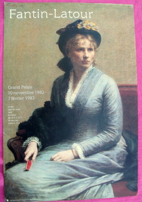 Affiche FANTIN-LATOUR Grand Palais 10 nov 1982 - 7 fév. 1983 12 Montauban (82)