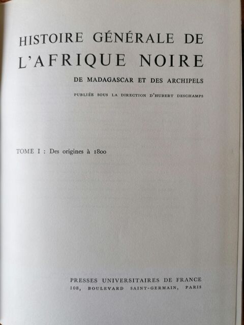 Histoire g�n�rale de l Afrique noire 10 Blandy (77)