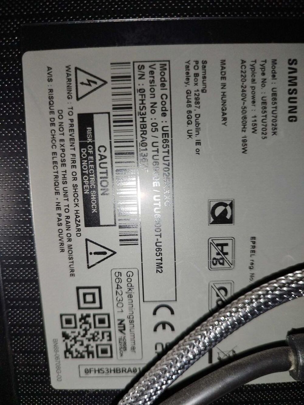 tv Samsung 65pouces Photos/Video/TV