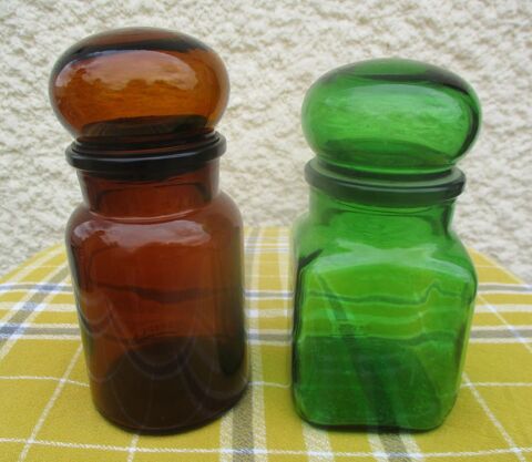 Lot Bocal Publicitaire Ariel en Verre - Vintage Annes 70/80 12 La Fert-Alais (91)