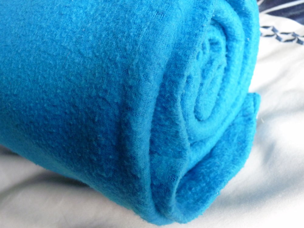 couverture bebe enfant plaid bleu TBE Puriculture
