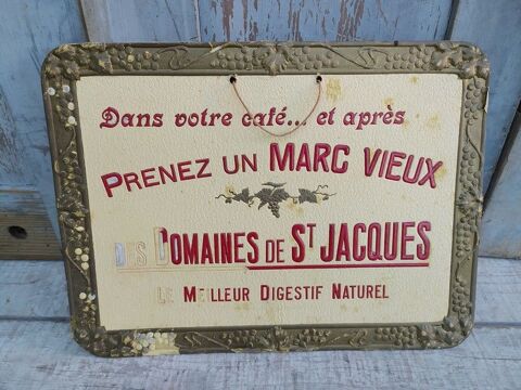 Carton Publicitaire Marc Vieux Saint Jacques Vallotton 69 Loches (37)