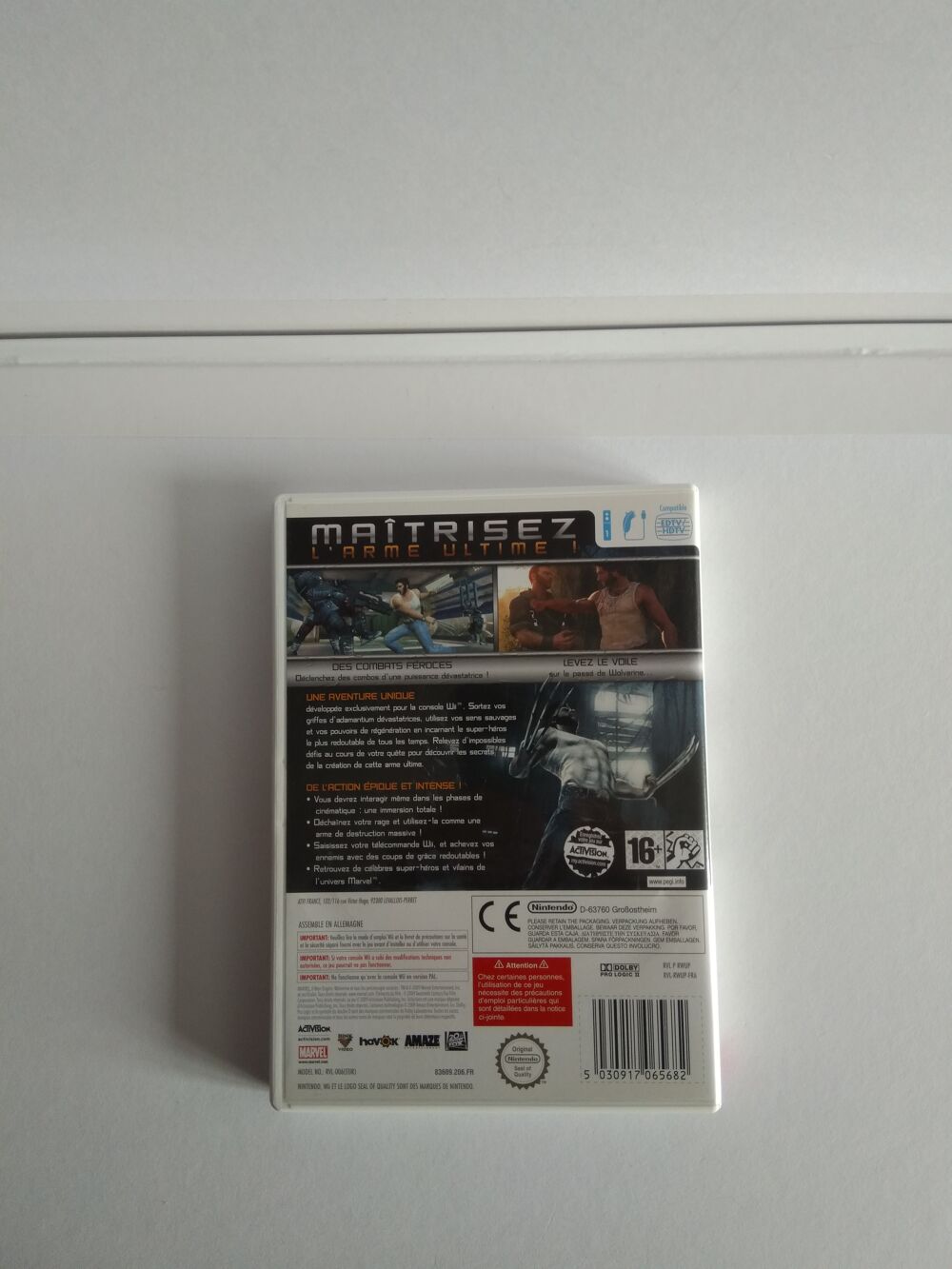 X-MEN ORIGINS
WOLVERINE Consoles et jeux vidos