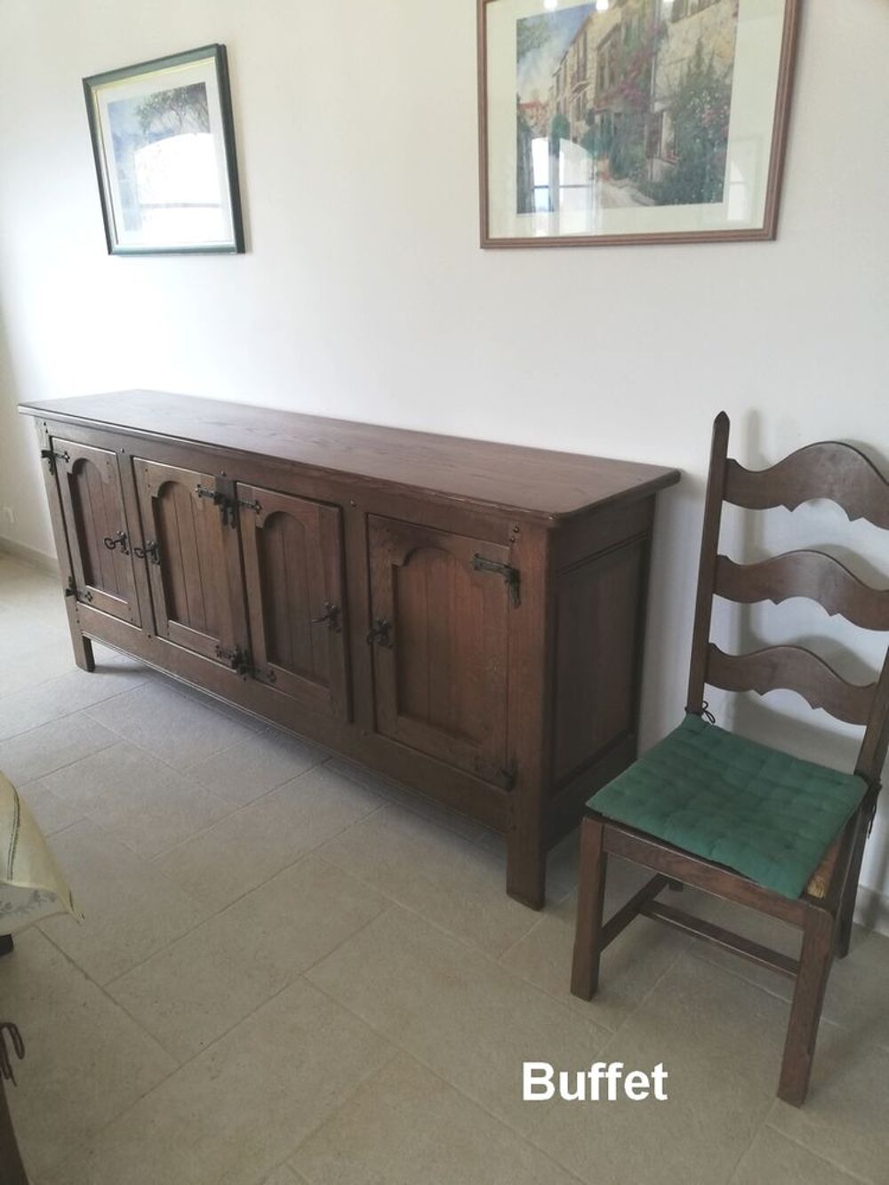  Ensemble de meubles de salle &agrave; manger de style rustique Meubles