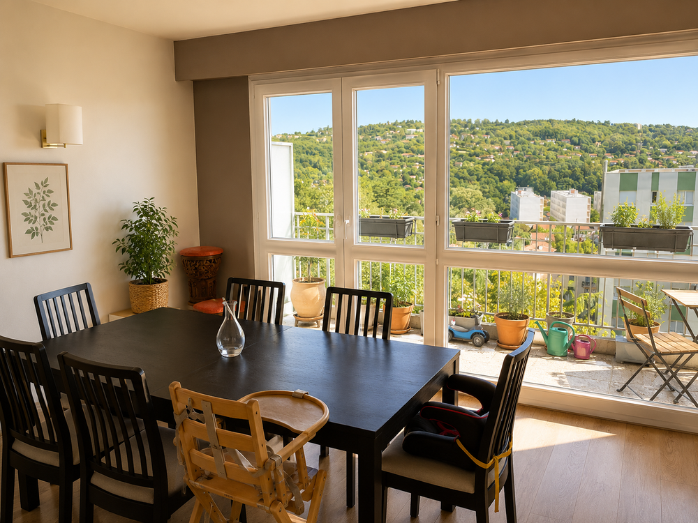 Vente Appartement Appartement Oullins 5 pièce(s) avec vue incroyable sur Lyon Oullins