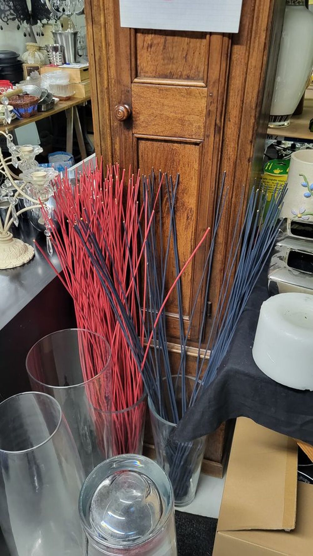 Grand vase en verre D�coration