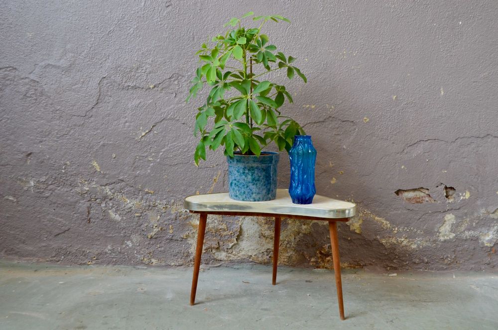 Petite table tripode porte plante vintage scandinave ancien Meubles