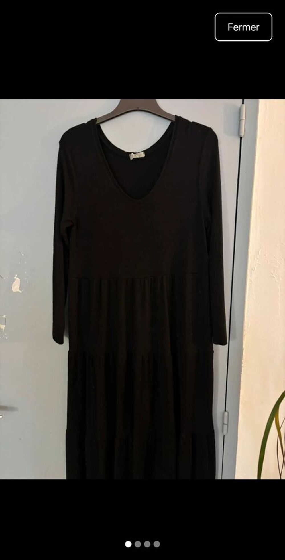 Robe chaude mi longue en laine m&eacute;lang&eacute;e Vêtements