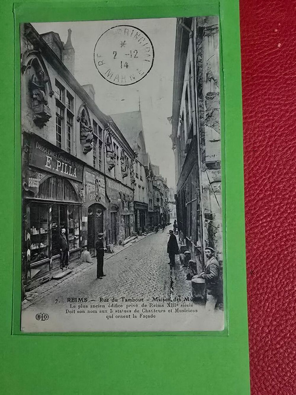 Lot de 6 cartes postale de reims 