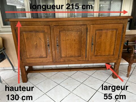 Buffet en poirier massif 3 portes 250 Bville-le-Comte (28)