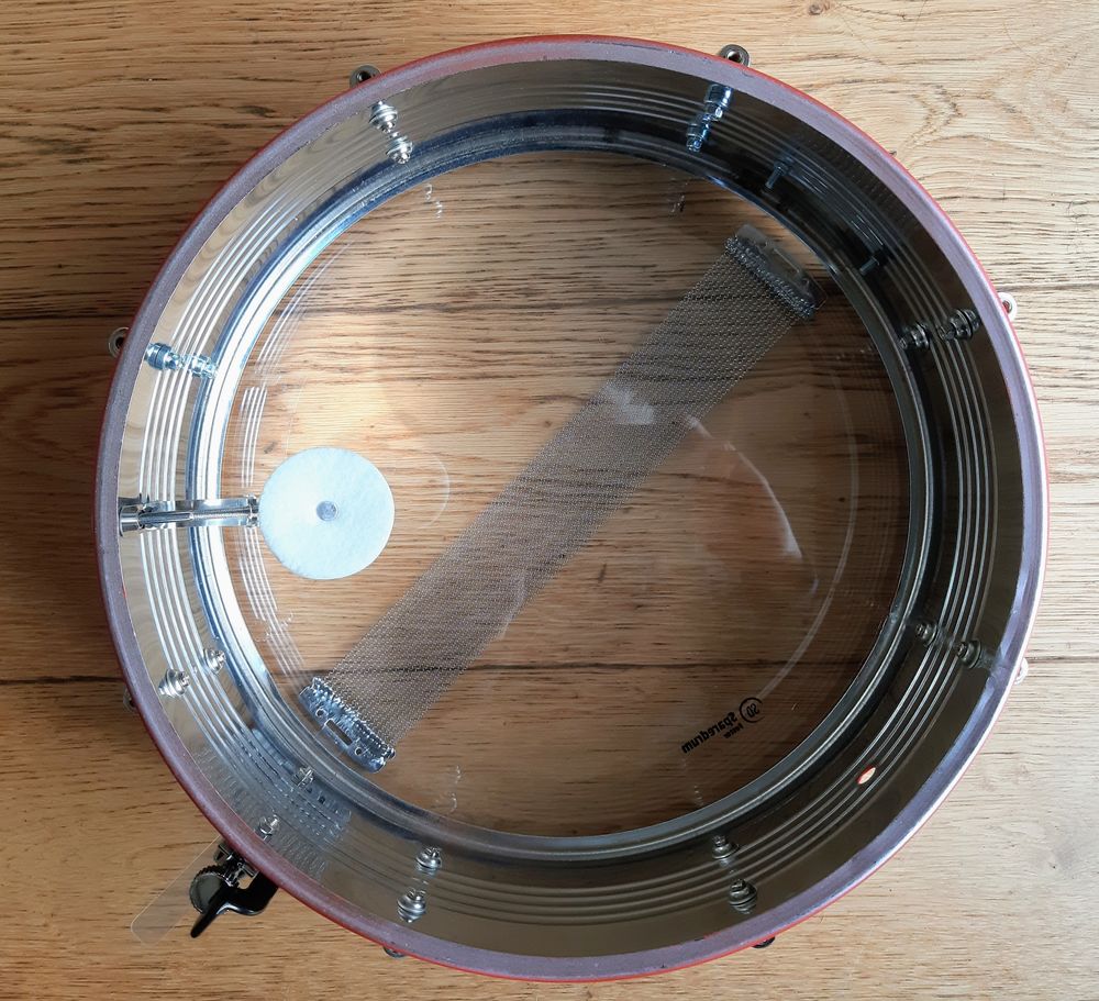 Caisse claire acier Shock Drums customis&eacute;e Instruments de musique