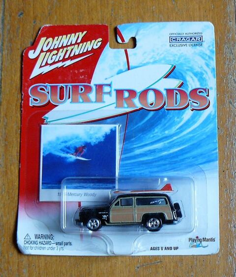 1950 Mercury Woody - Johnny Lightning Surf Rods 12 Argenteuil (95)
