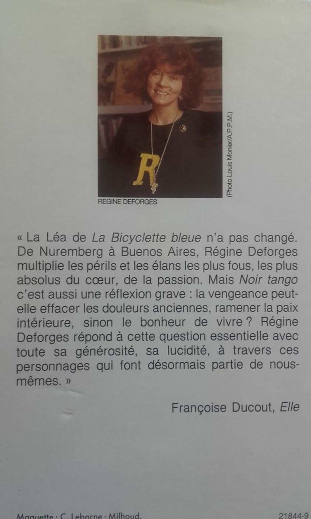 Livre de REGINE DEFORGES Livres et BD