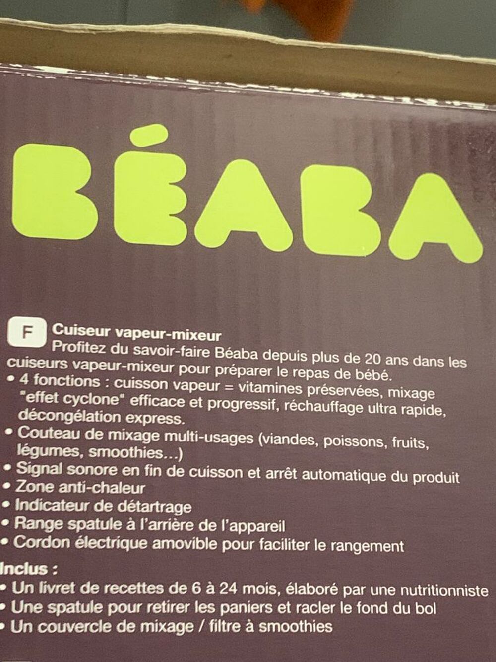 Robot cuiseur b&eacute;b&eacute; Puriculture