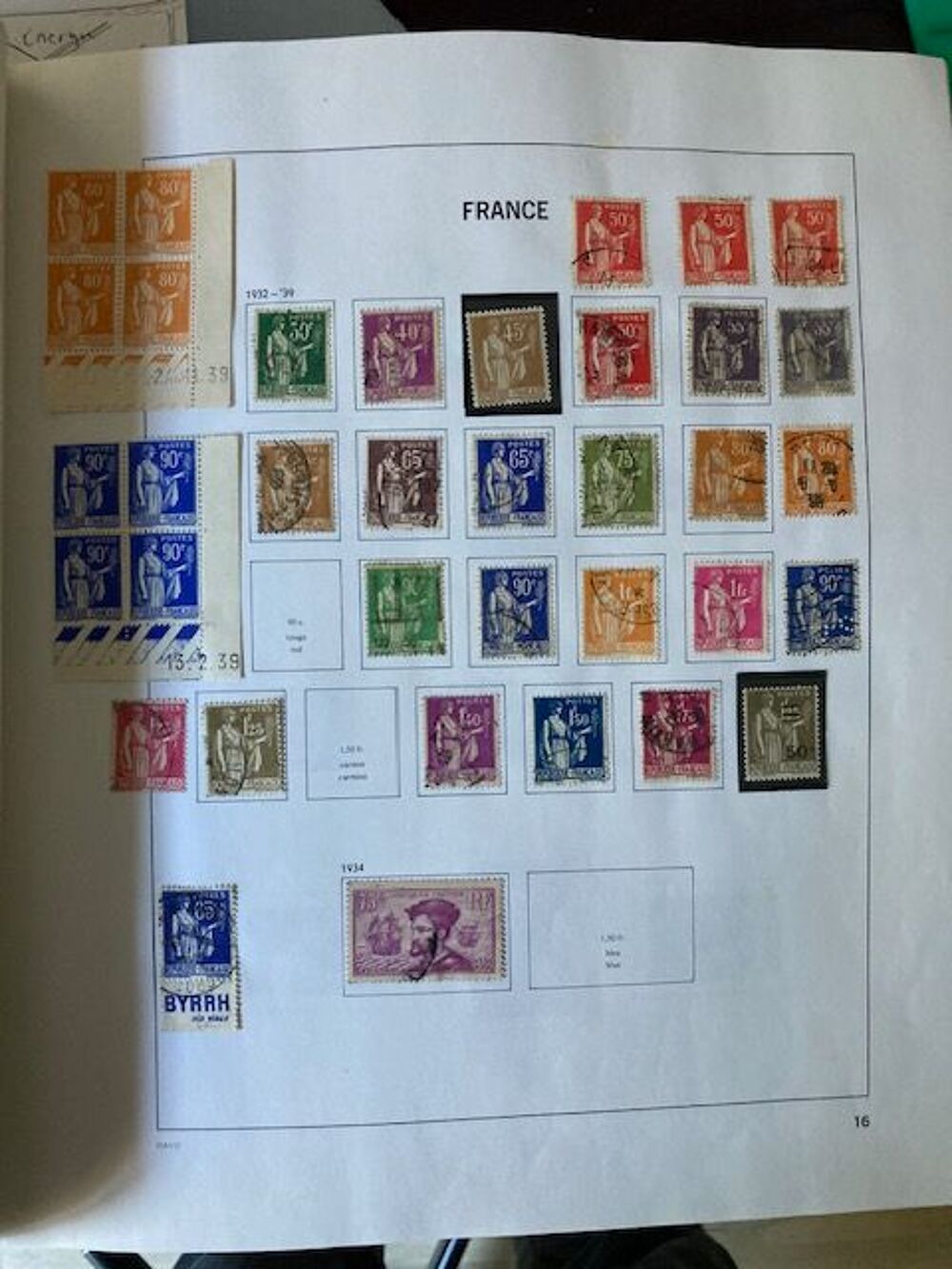 ALBUM DE TIMBRES FRANVCE 