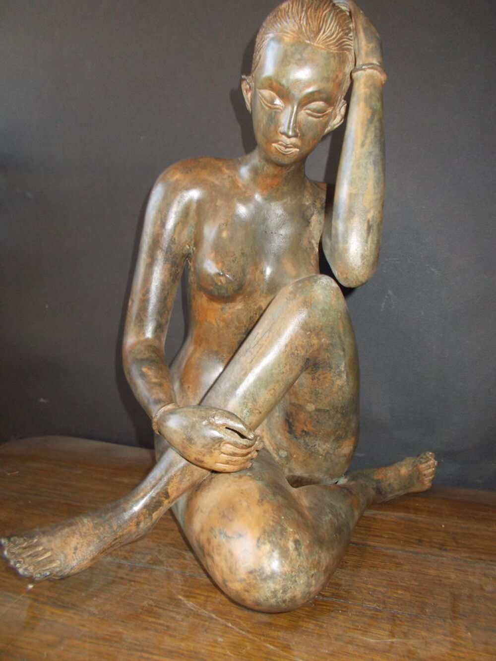 Statue bronze femme Décoration