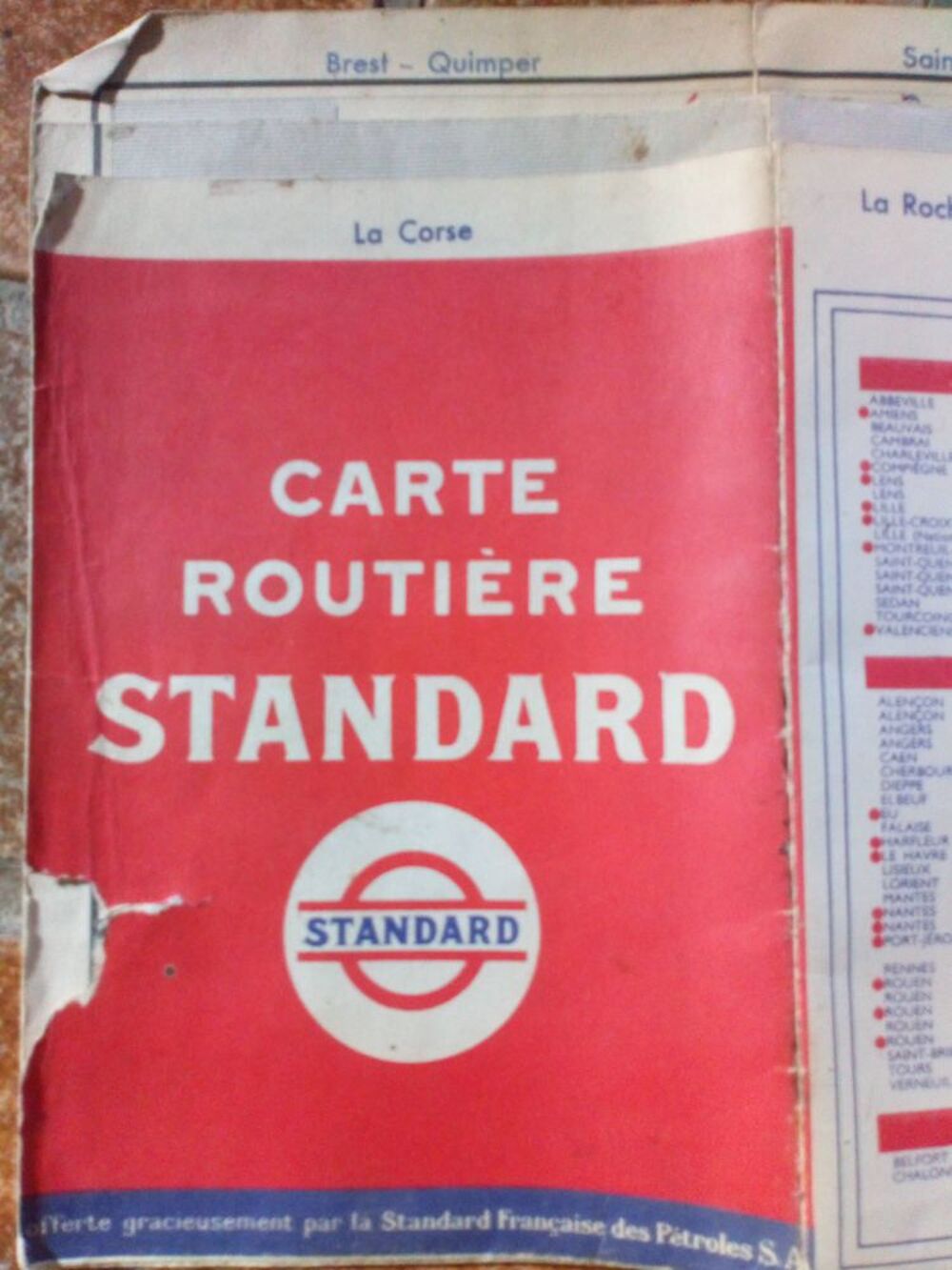ANCIENNE CARTE ESSO 