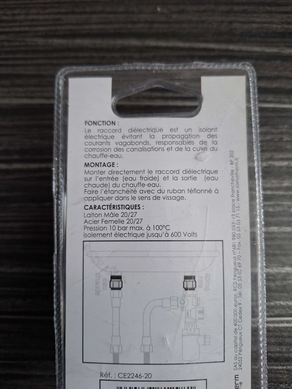 Raccord Di&eacute;lectrique Bricolage
