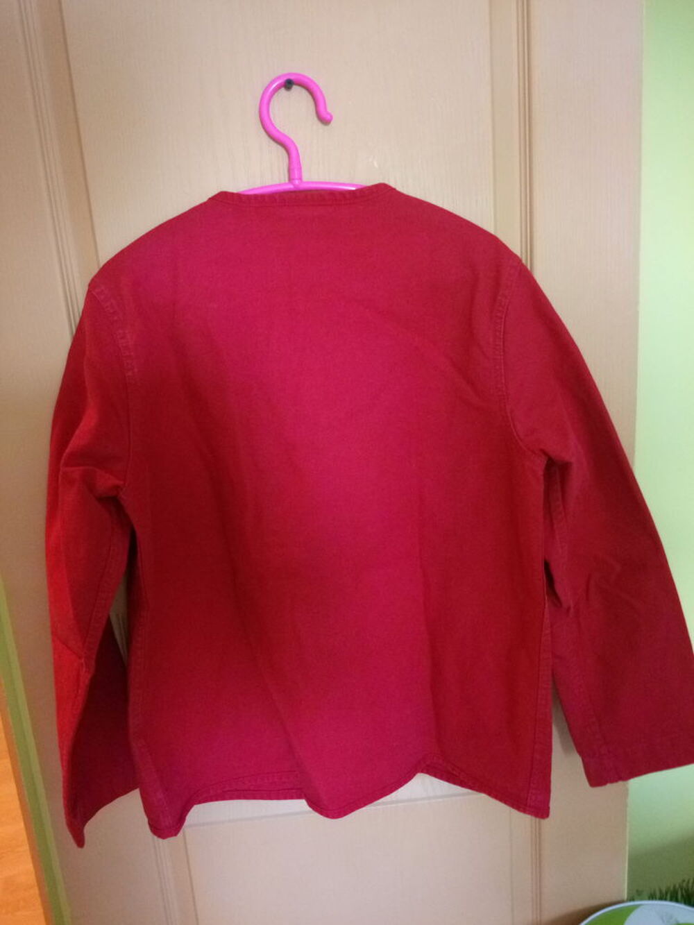 Veste coton rouge Vêtements