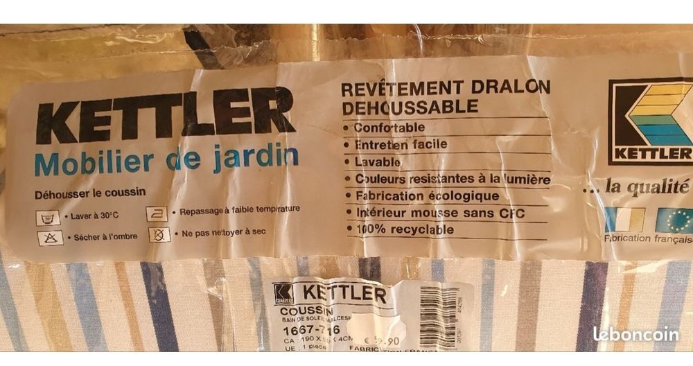 Matelas ketler pour transat Jardin