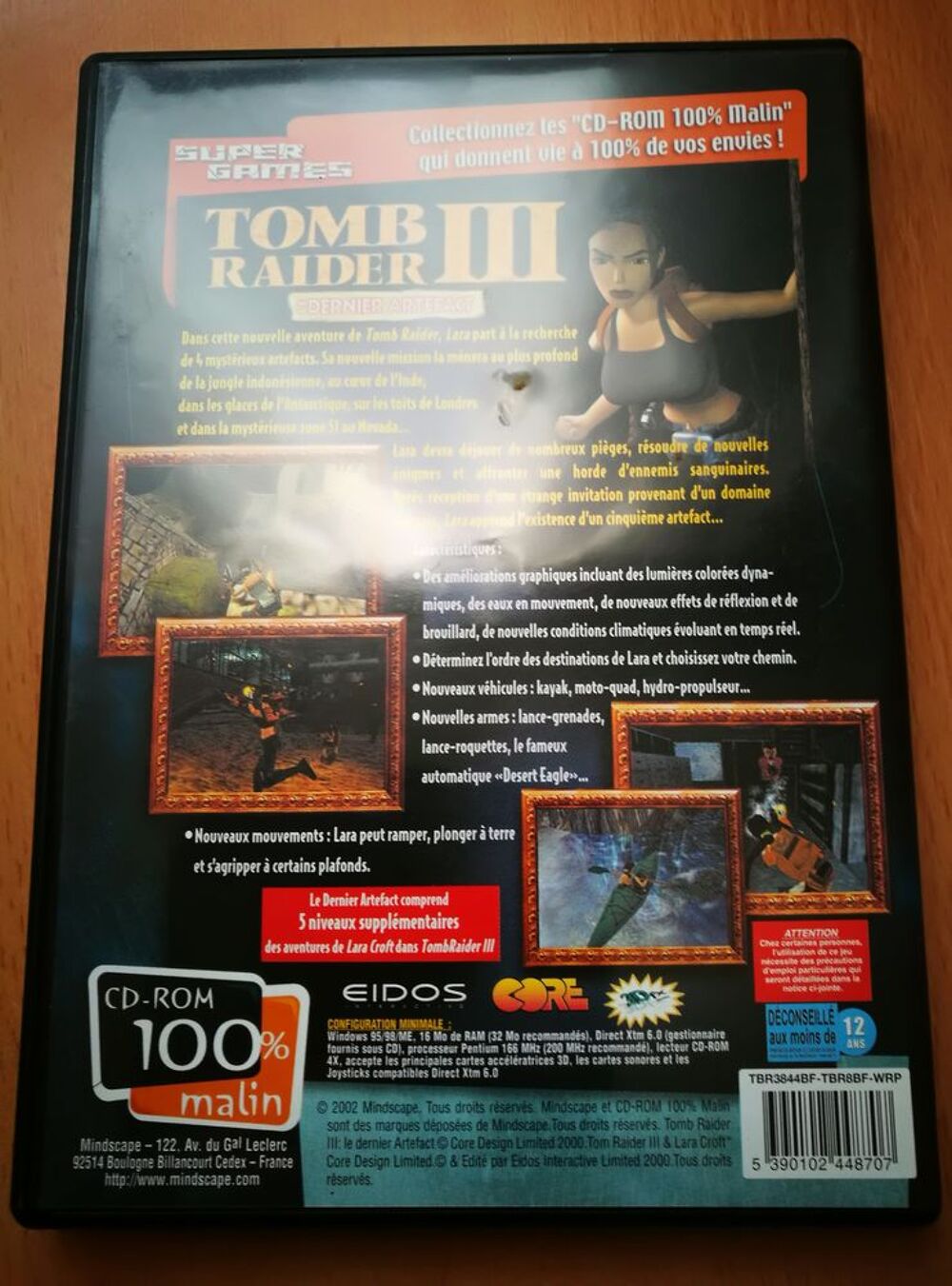 Tomb Raider 3 : Le Dernier Artefact sur PC Consoles et jeux vidéos