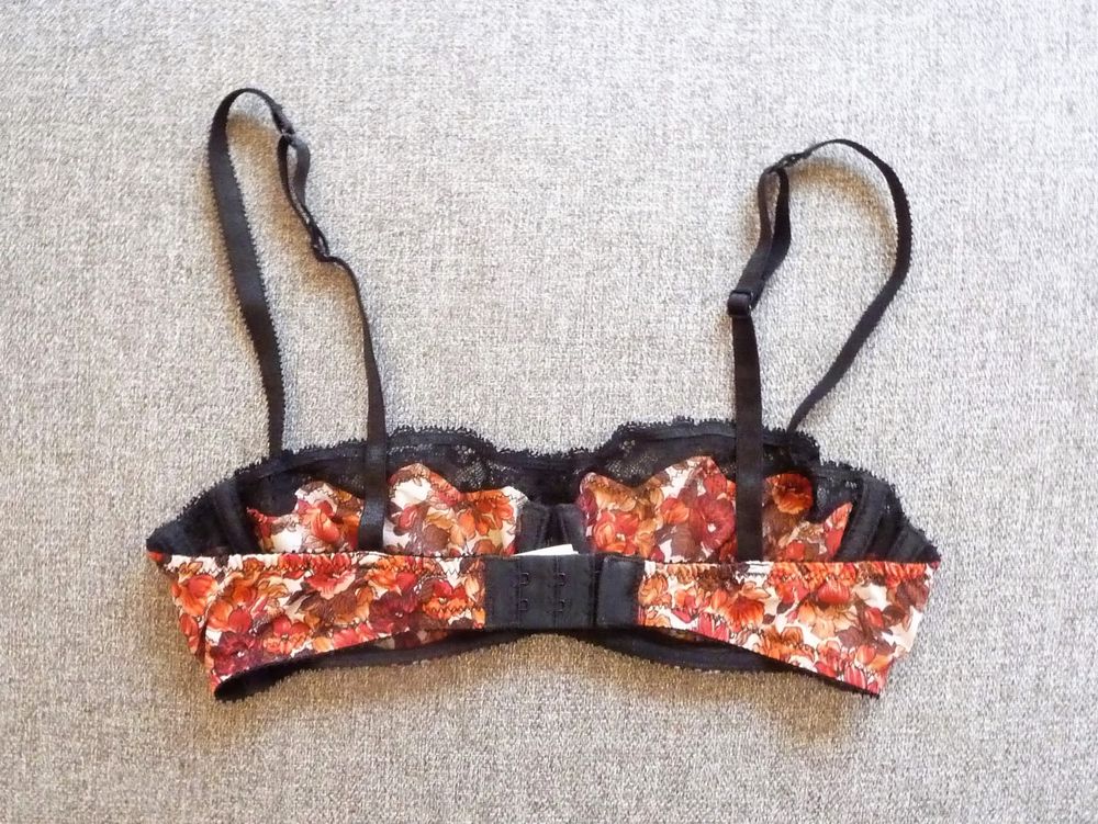 Soutien Gorge/ Brassi&egrave;re Armatures Marron Orang&eacute; Noir- Etam Vêtements