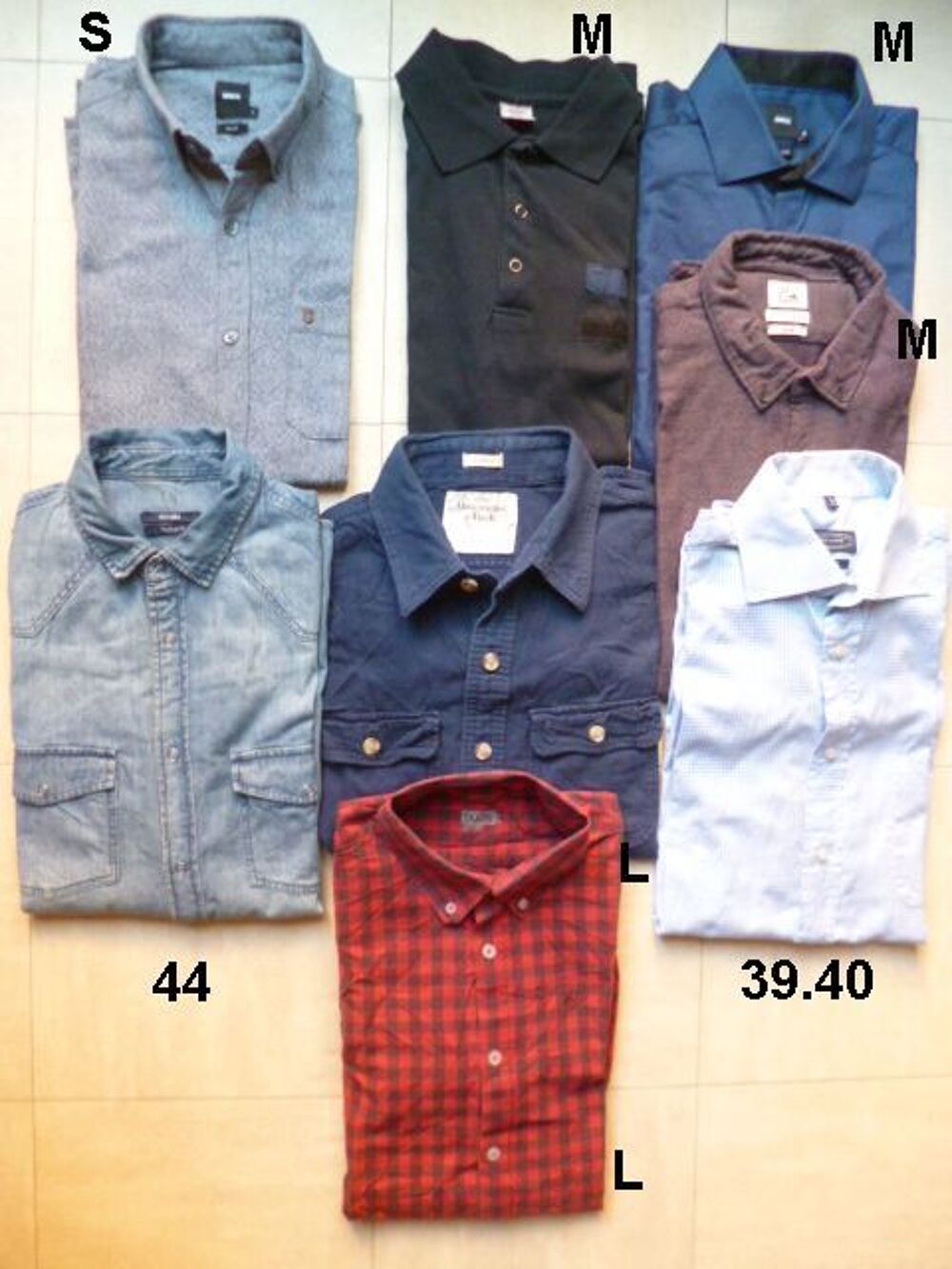 CHEMISES chaudes, taille S, M, L, XL. Vêtements