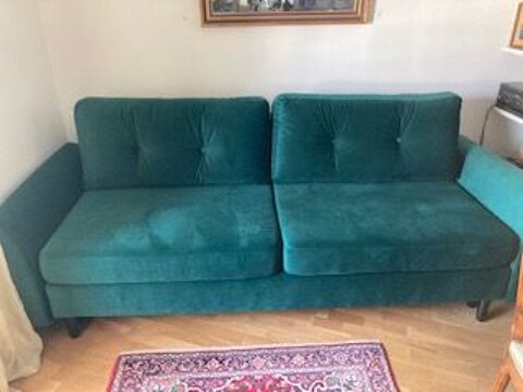 canap-lit 2 places - avec accoudoirs  -  en tissu velours 0 Saint-Jean-de-Luz (64)