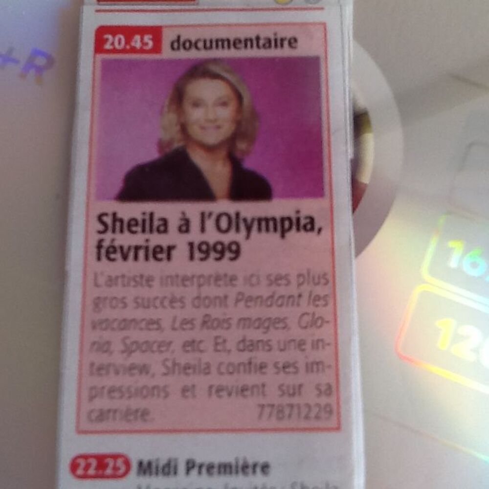 DVD SHEILA sue CANAL JIMMY "LES IDOLES DU SAMEDI" DVD et blu-ray