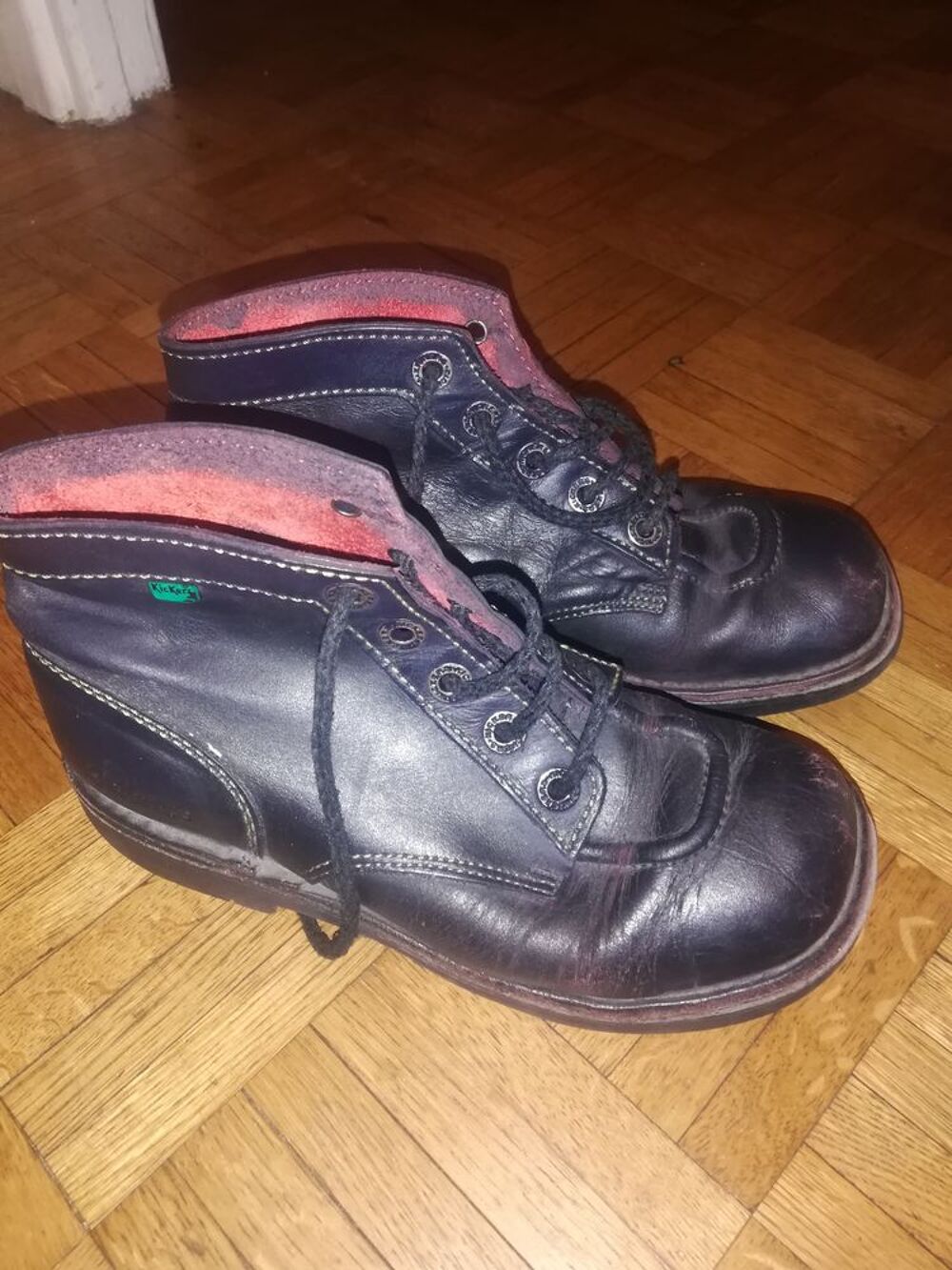 Botines cuir Kickers pointure 37 Décoration