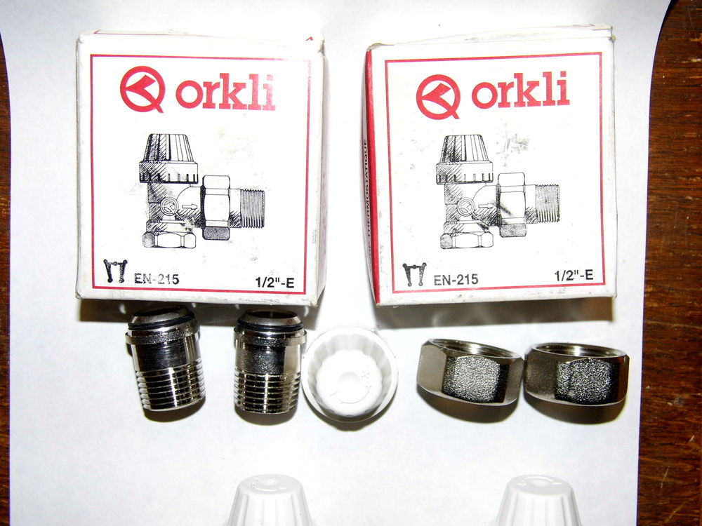 2 Thermostat ORKLI thermostatic radiateur valve Bricolage