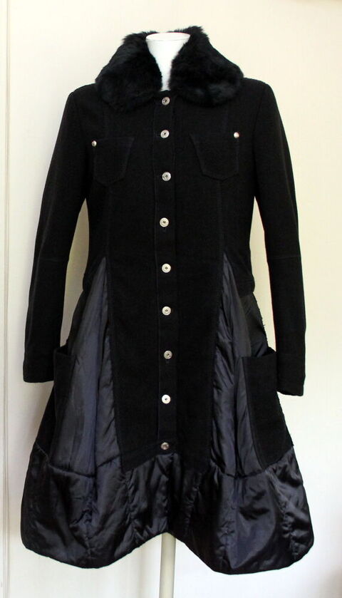 Manteau noir MARITHE + FRANCOIS GIRBAUD T.38/40 (T.M) 180 Issy-les-Moulineaux (92)