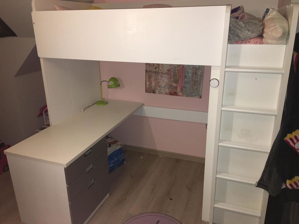Lit mezzanine bureau armoire Ikea Meubles