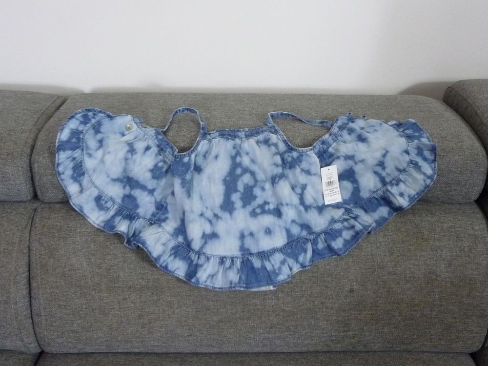 Ensemble Top &agrave; Bretelles avec son Short Bleu D&eacute;lav&eacute;- Gap Vtements enfants